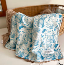 Load image into Gallery viewer, Blue Fauna Cozy Blanket