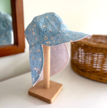 Load image into Gallery viewer, Blue Floral Sun Hat