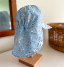 Load image into Gallery viewer, Blue Floral Sun Hat