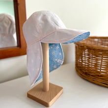 Load image into Gallery viewer, Blue Floral Sun Hat