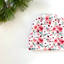 Load image into Gallery viewer, Floral Waffle Knit Beanie