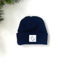 Load image into Gallery viewer, Navy Waffle Knit Beanie