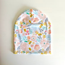 Load image into Gallery viewer, Pastel Floral Slouchy Beanie