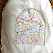 Load image into Gallery viewer, Pastel Floral Slouchy Beanie