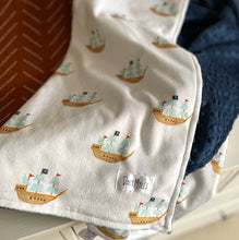 Load image into Gallery viewer, Pirate Ship Cozy Blanket