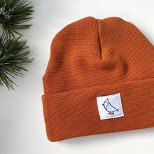 Load image into Gallery viewer, Rust Waffle Knit Beanie