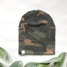 Load image into Gallery viewer, Camo Slouchy Beanie