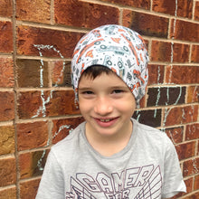 Load image into Gallery viewer, Retro Race Slouchy Beanie