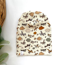 Load image into Gallery viewer, Airplane Ribbed Slouchy Beanie

