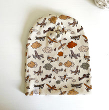Load image into Gallery viewer, Airplane Ribbed Slouchy Beanie

