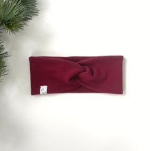 Load image into Gallery viewer, Cranberry Waffle Knit Headband
