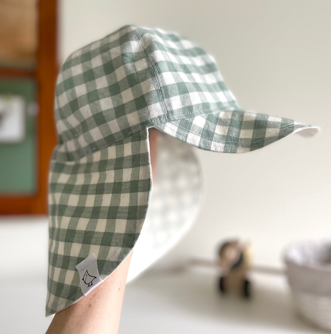 Forest Plaid Sun Hat