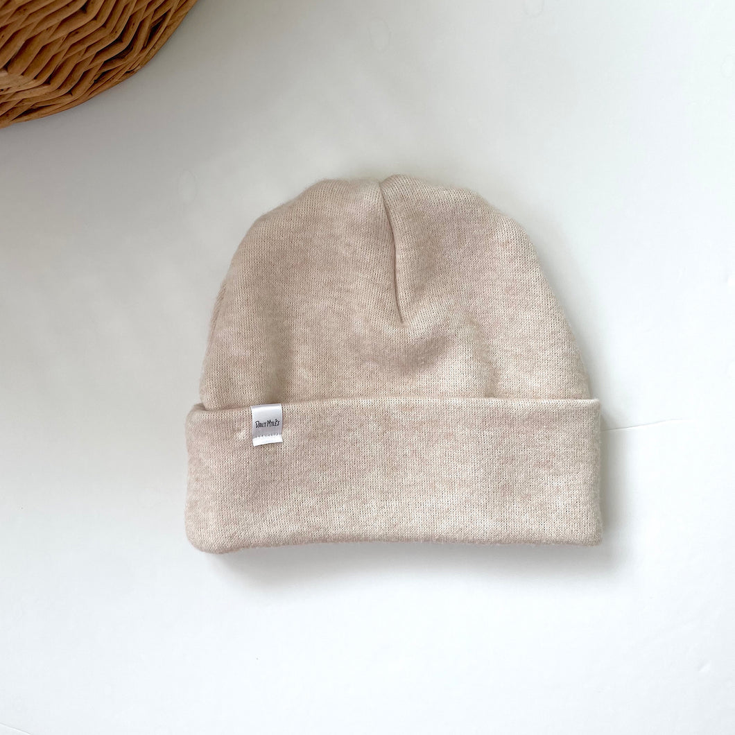 Ivory Sweater Knit Beanie