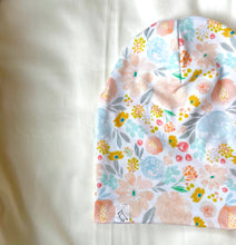 Load image into Gallery viewer, Pastel Floral Slouchy Beanie
