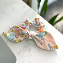 Load image into Gallery viewer, Pastel Floral Bow Scrunchie
