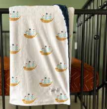 Load image into Gallery viewer, Pirate Ship Cozy Blanket
