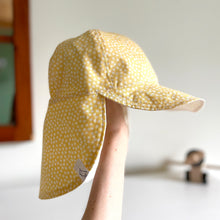Load image into Gallery viewer, Yellow Dot Sun Hat
