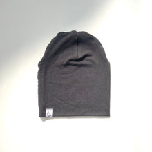 Load image into Gallery viewer, Vintage Black Bamboo Slouchy Beanie
