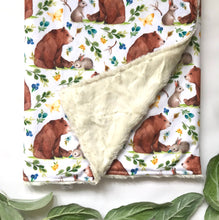Load image into Gallery viewer, Bear + Bunny Cozy Blanket
