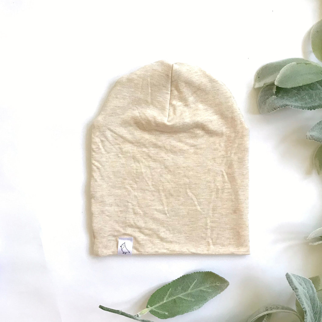 Oat Bamboo Slouchy Beanie